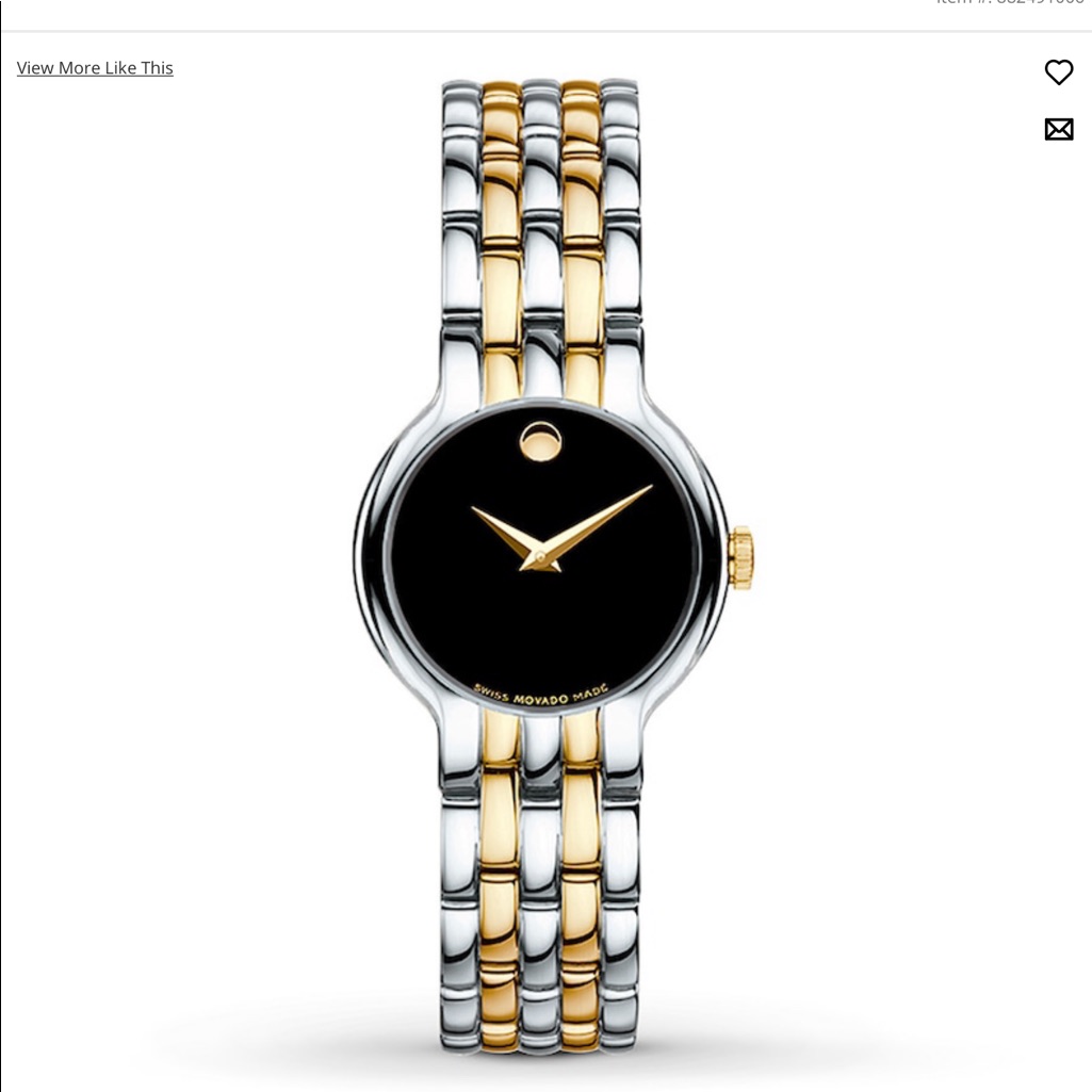 Movado Veturi Two Tone Watch 0606933